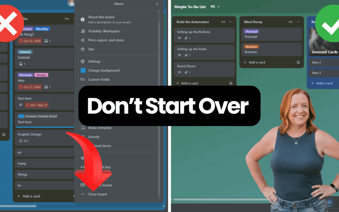 Fix Your Trello Board Without Starting Over